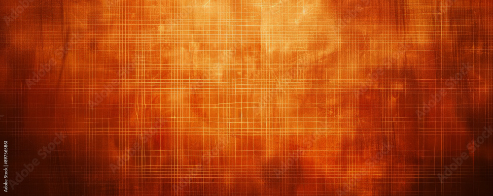 A deep orange background with a subtle grid pattern, adding structure and interest to the design. A deep orange background with a subtle grid pattern, adding structure and interest to the design.