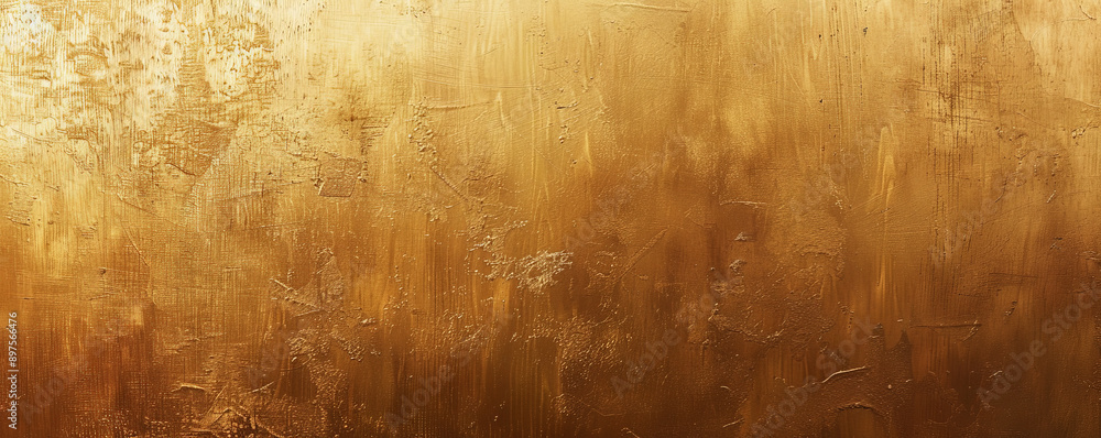 Obraz premium A gradient gold background transitioning from light gold to dark gold, offering a sophisticated and modern look.