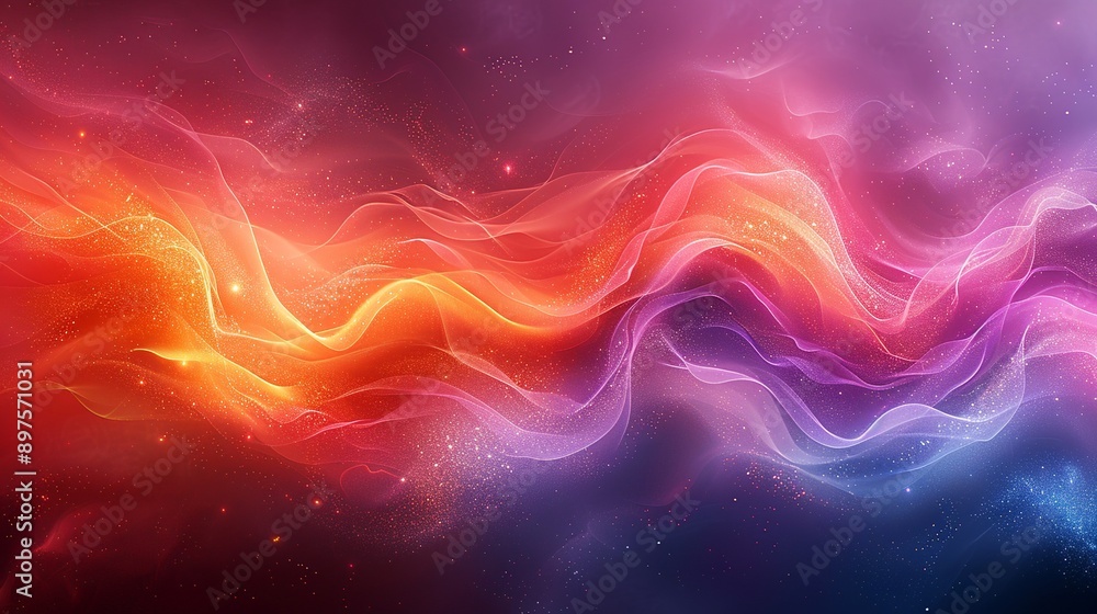 Radiant abstract background with luminous gradients, prismatic textures, and shimmering highlights that create a bold and vibrant visual display. Watercolor style, high resolution Illustration, in Radiant abstract background with luminous gradients, prismatic textures, and shimmering highlights that create a bold and vibrant visual display. Watercolor style, high resolution Illustration, in