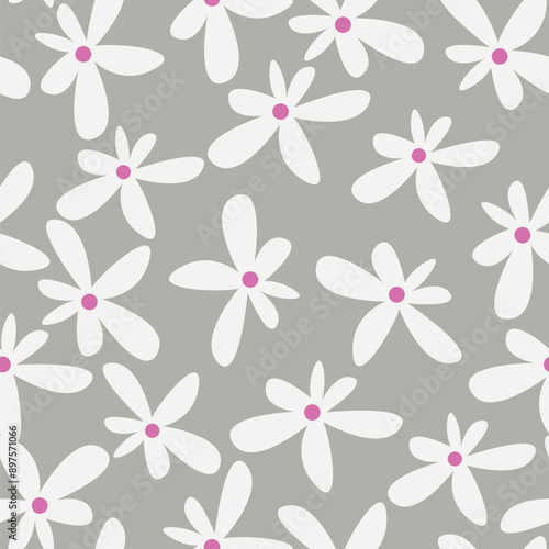 Seamless flowers pattern, floral print.
