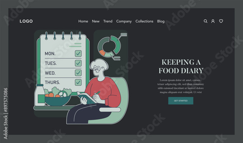 Low Histamine Diet. Flat Vector Illustration