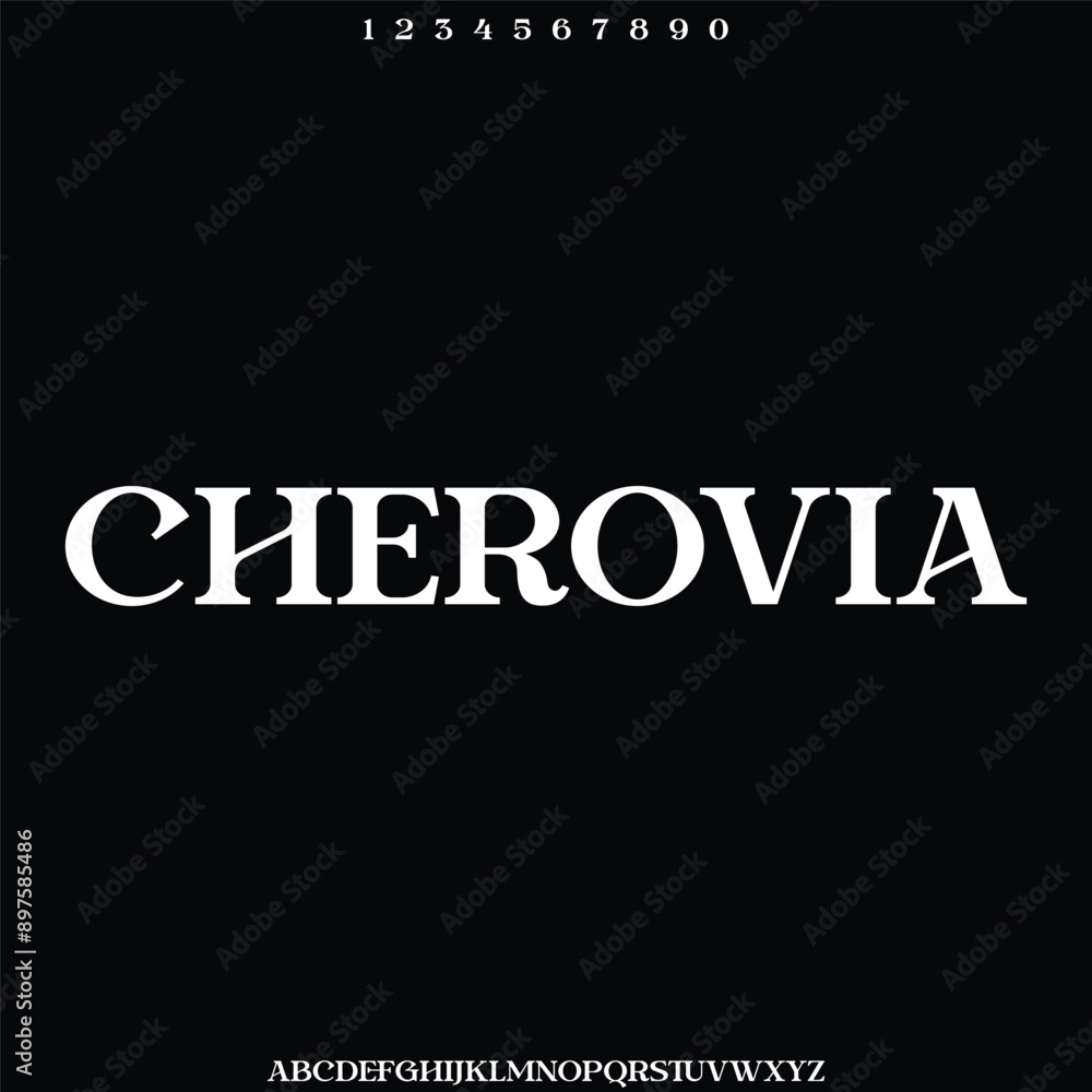 Obraz premium modern and elegant alphabet font vector set