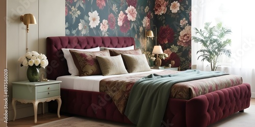 Modern Bedroom with decoration..