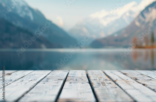 Wooden Dock Overlooking Lake