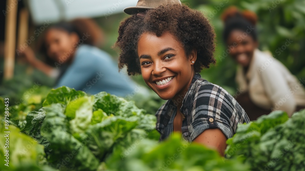 diverse group of farmers working together to produce sustainable food diverse group of farmers working together to produce sustainable food