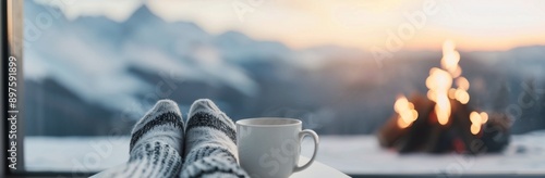 Cozy Winter Evening With A Warm Drink