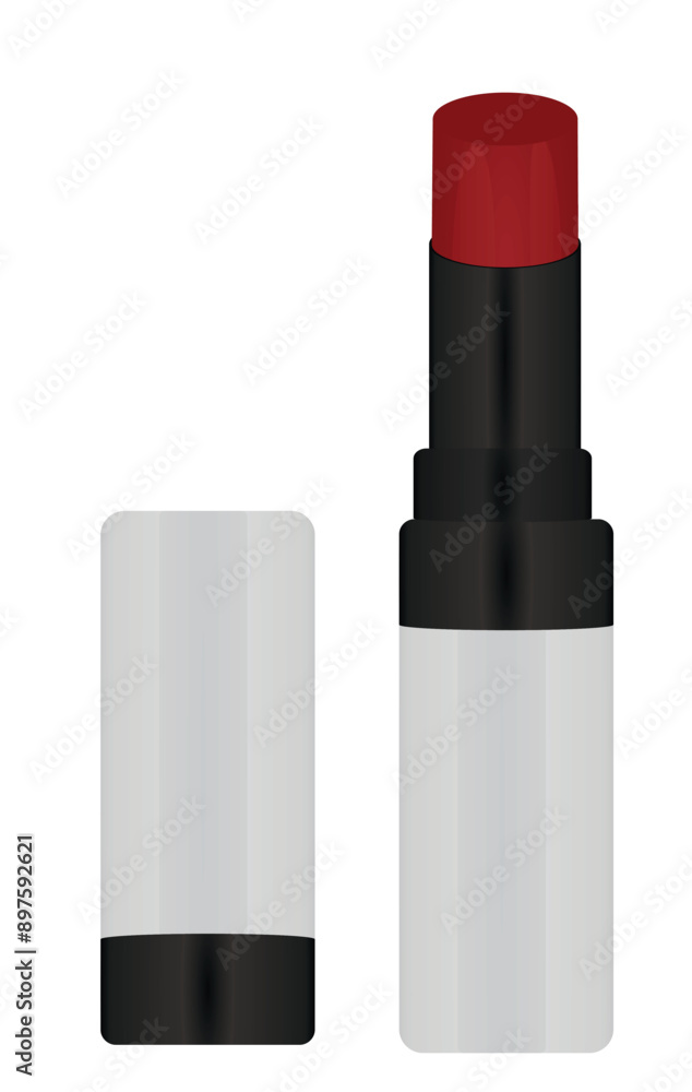 Woman lipstick on white background, vector Woman lipstick on white background, vector