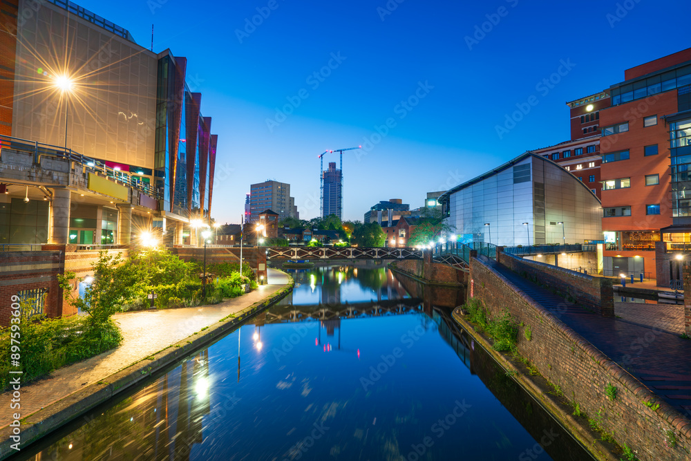 Birmingham canal old turn Junction at dawn Birmingham canal old turn Junction at dawn
