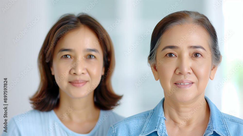 Two Women Portraits with Female Faces in Soft Lighting. Beautiful Expressions and Natural Skin Tones Captured in Close-Up. Focused and Engaging Visual of Diverse Women Two Women Portraits with Female Faces in Soft Lighting. Beautiful Expressions and Natural Skin Tones Captured in Close-Up. Focused and Engaging Visual of Diverse Women
