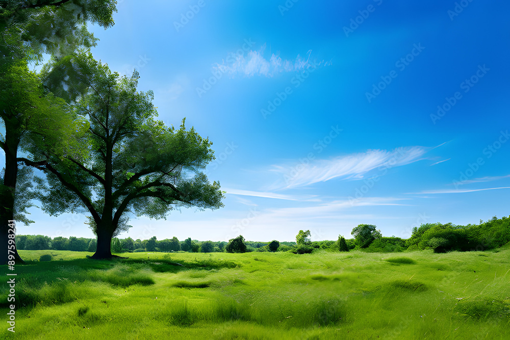 landscape with trees and sky landscape with trees and sky
