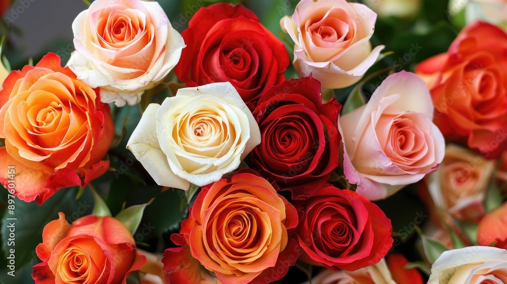 A lovely bouquet of roses for a special occasion A lovely bouquet of roses for a special occasion