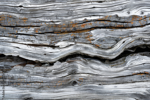 Wallpaper Mural The rugged charm of weathered wood, showcasing its texture as shaped by the elements - Generative AI Torontodigital.ca