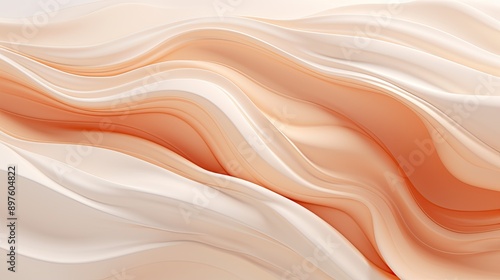 Wavy backgound made of plastic. Dynamic backdrop for graphic design. Abstract background.