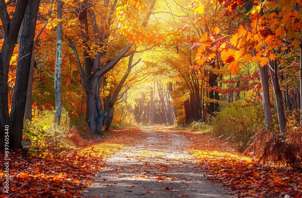 Alley in the autumn park
Alley in the autumn park