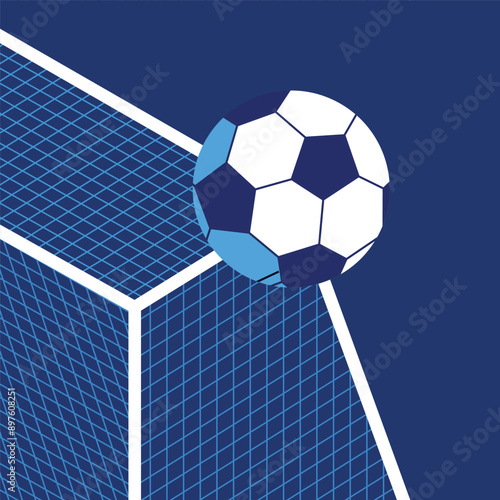 Minimalist social media post for a football match