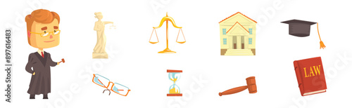 Lawyer Profession Object and Different Attribute Vector Set