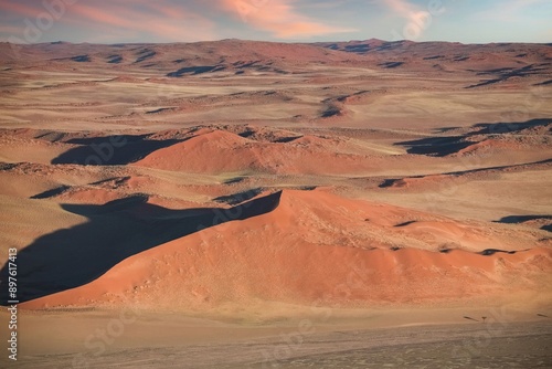 Namibia, the Namib desert, wild landscape, panorama in rain season