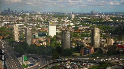 Panning across London In 4k photo