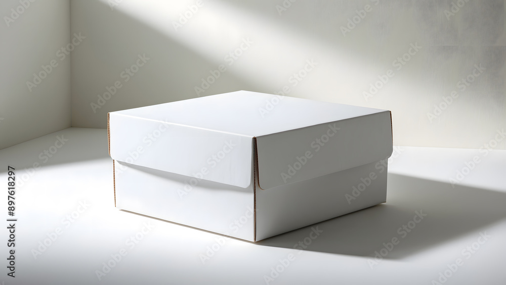 Empty Plain White Box for Packaging as a mockup - Minimalist Design for Versatile Use Perfect for Business, Poster, Flyer, Mockup, Banner, Advertising Empty Plain White Box for Packaging as a mockup - Minimalist Design for Versatile Use Perfect for Business, Poster, Flyer, Mockup, Banner, Advertising
