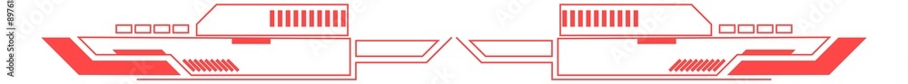 Sci-fi hud callout. Futuristic technology style element Sci-fi hud callout. Futuristic technology style element