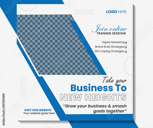 webinar social media marketing post.