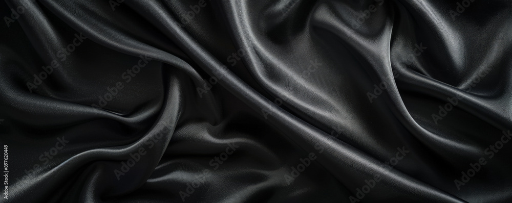 A bright black background with a soft sheen, perfect for creating a modern and polished look.