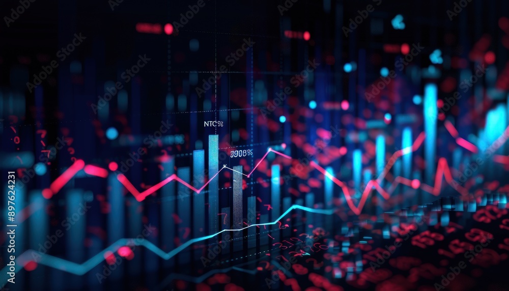 Scatter plot depicting the positive correlation between stock prices and trading volume, showcasing growing investor interest. Scatter plot depicting the positive correlation between stock prices and trading volume, showcasing growing investor interest.