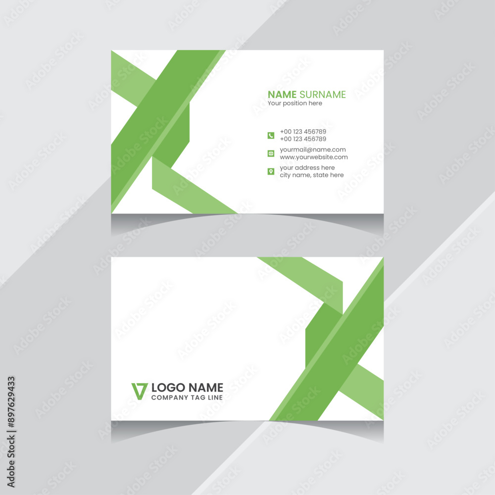 Fototapeta premium Professional | Modern | Creative | Double Sided | Corporate Business Card Design | Print Ready | Adobe illustrator Template