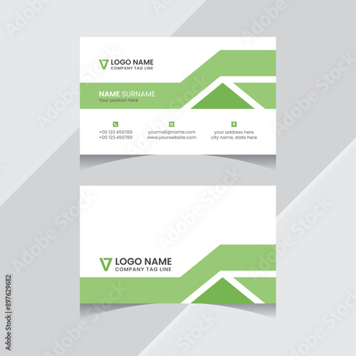 Professional | Modern | Creative | Double Sided | Corporate Business Card Design | Print Ready | Adobe illustrator Template 