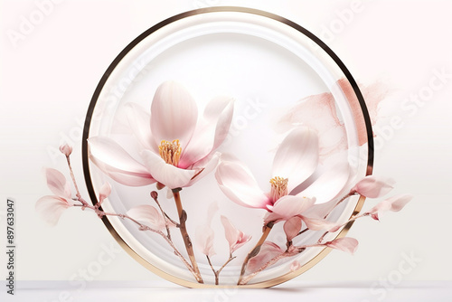 Blushing Blooms: Watercolor Floral Seamless Prints Serene Sunflowers: Watercolor Floral Patterns