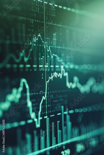 Simple stock chart showcasing a smooth upward trend, highlighting gradual price growth.
