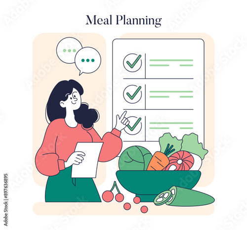 Low Histamine Diet. Flat Vector Illustration