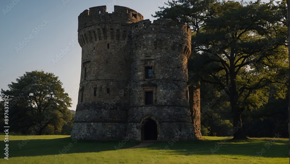 Elevated archer tower with a strategic view Elevated archer tower with a strategic view