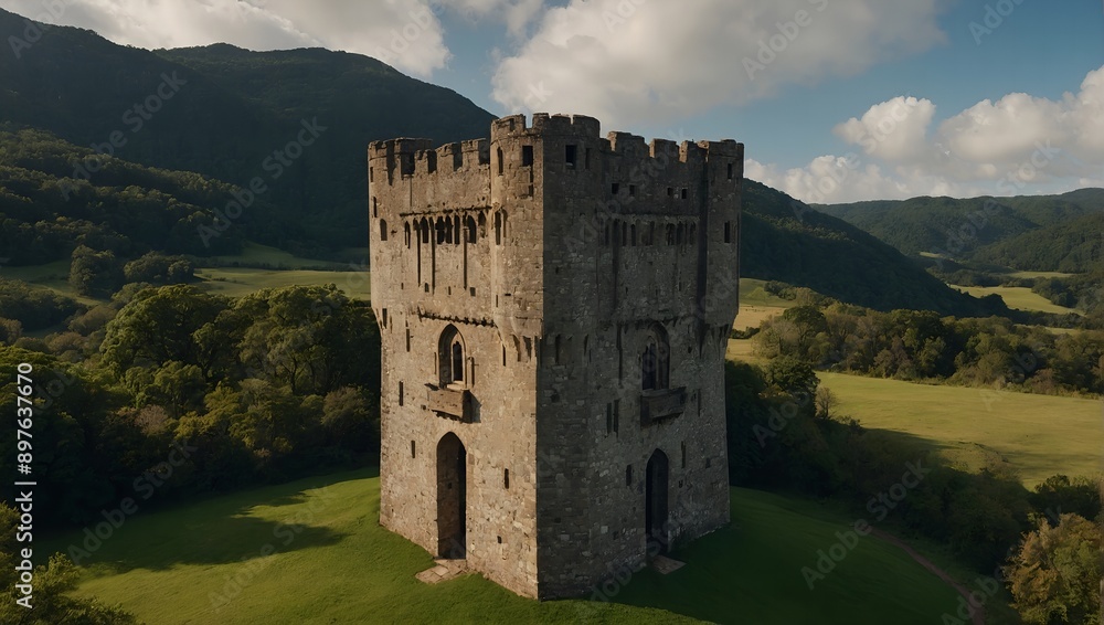 Sturdy archer tower ensuring the safety of the kingdom Sturdy archer tower ensuring the safety of the kingdom