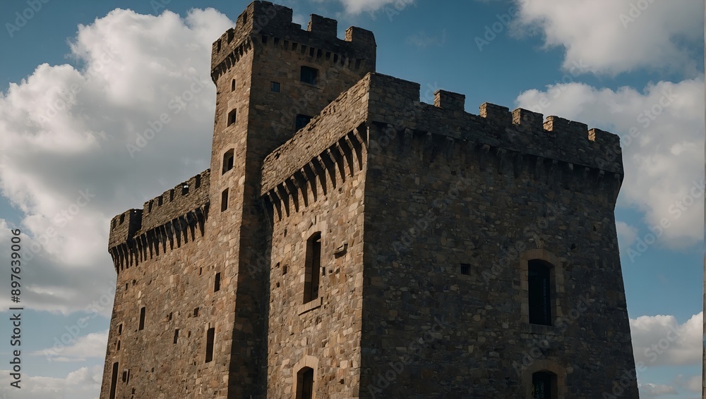 Archer tower standing as the first line of defense against invasions Archer tower standing as the first line of defense against invasions