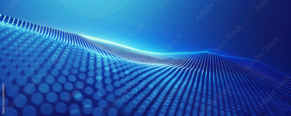 A bright blue background with a subtle grid pattern, adding structure and interest to the design. A bright blue background with a subtle grid pattern, adding structure and interest to the design.