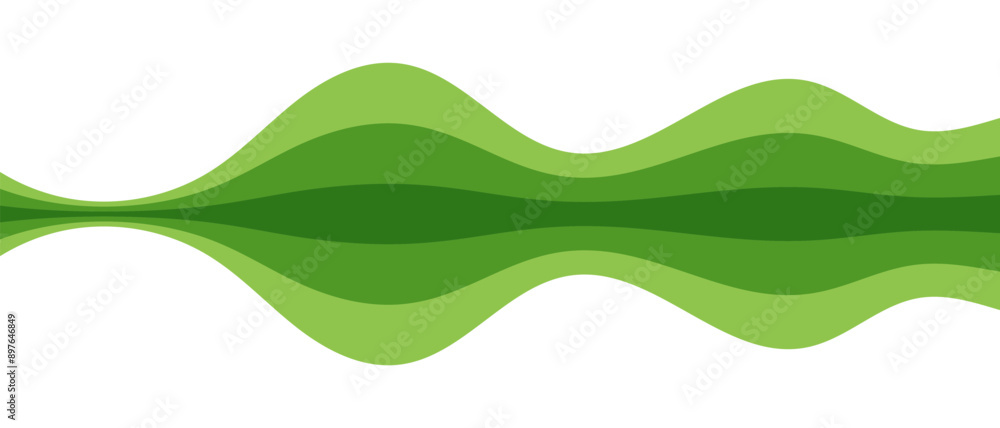 flowing green waves abstract background on white background. minimalist background concept. flowing green waves abstract background on white background. minimalist background concept.