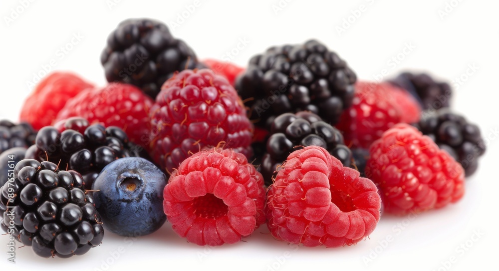 Fresh Raspberries, Blackberries, and Blueberries Fresh Raspberries, Blackberries, and Blueberries