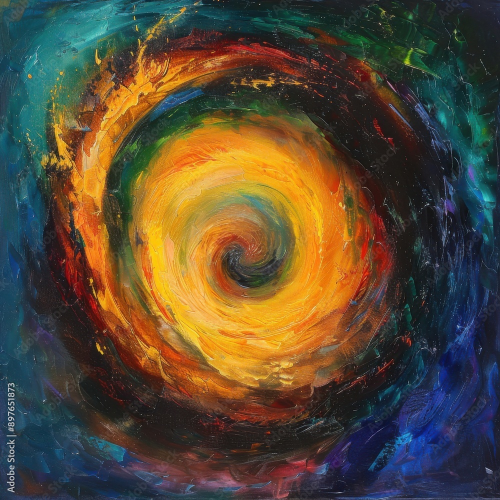 Cosmic Swirl of Artistic Colors Cosmic Swirl of Artistic Colors