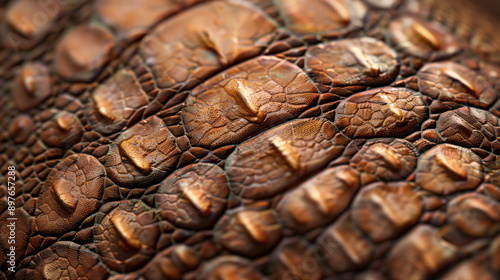 Brown lizard skin texture
 photo