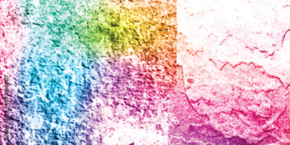 Fototapeta premium multi color splashes ink stains on white background