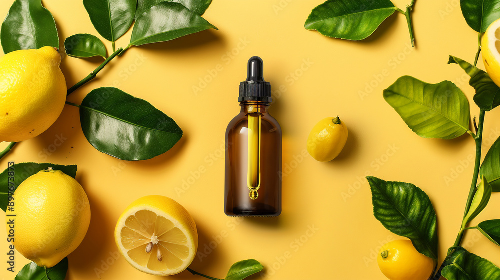 Natural vitamin c serum, skincare, essential oil products. Bottle of vitamin C serum with fresh juicy orange fruit. Beauty product branding mock-up. Natural vitamin c serum, skincare, essential oil products. Bottle of vitamin C serum with fresh juicy orange fruit. Beauty product branding mock-up.