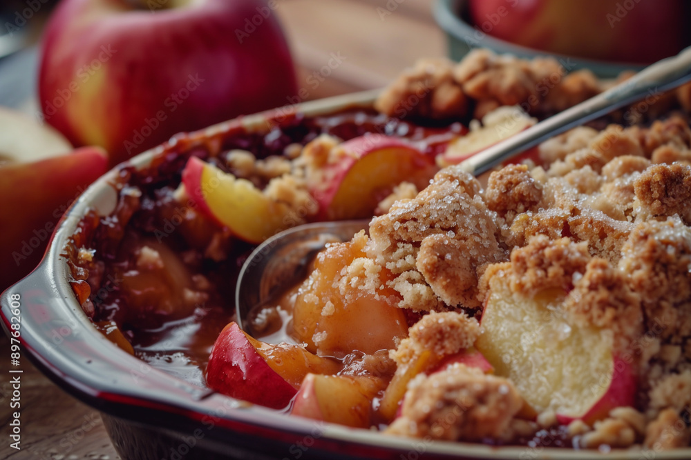 Crumble with berries and fruits Crumble with berries and fruits