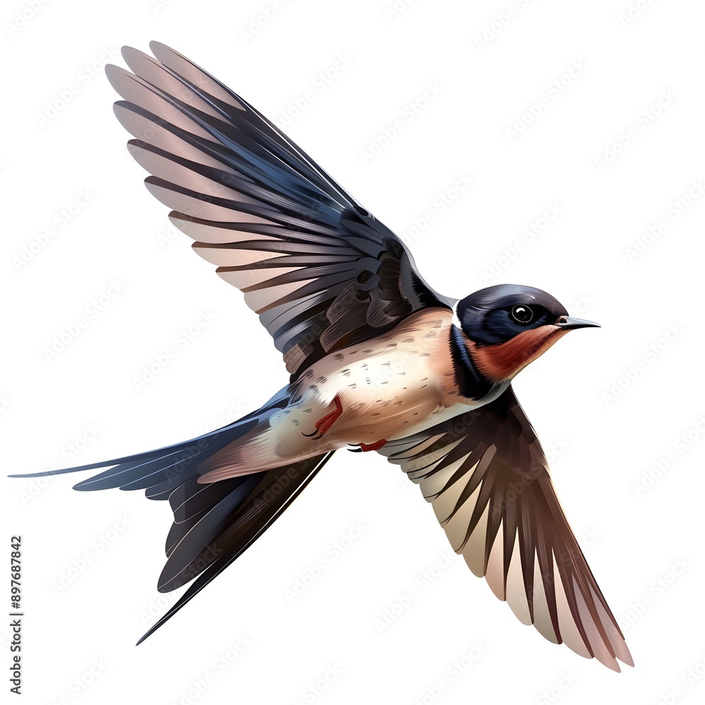 Obraz premium bird on a white background