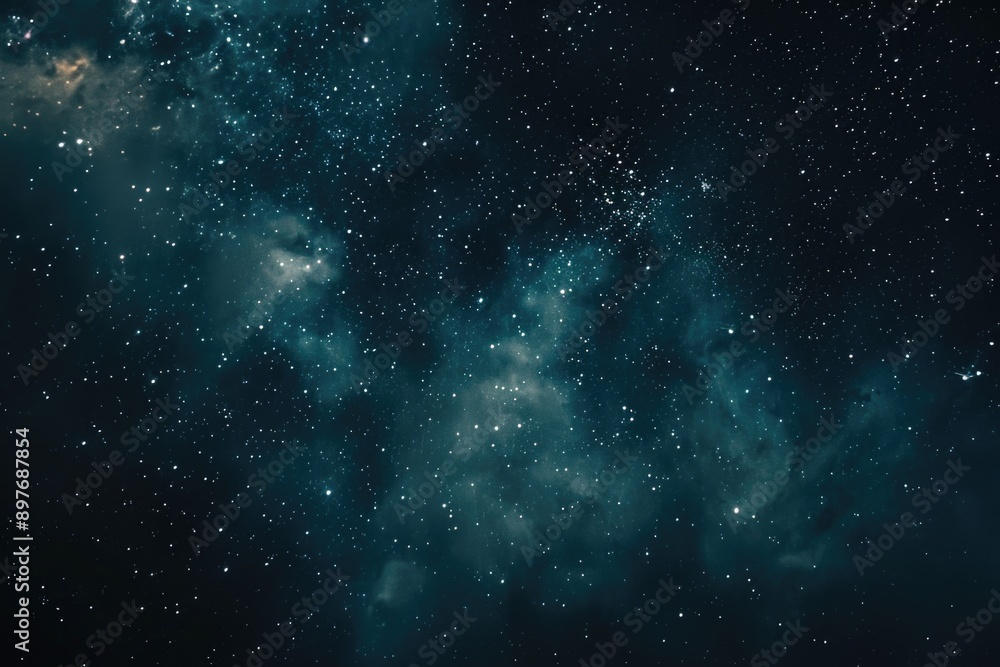 Stunning view of the night sky filled with stars, planets and nebulae. Stunning view of the night sky filled with stars, planets and nebulae.