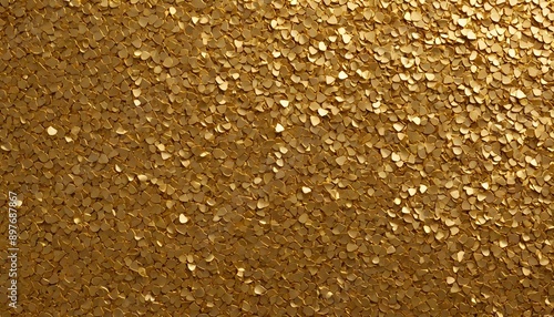 A scattered gold flake texture with thin, irregular pieces of gold layered over a surface, creating a rough, textured look. Multiple variations available