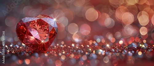 Heart Shaped Diamond on Table