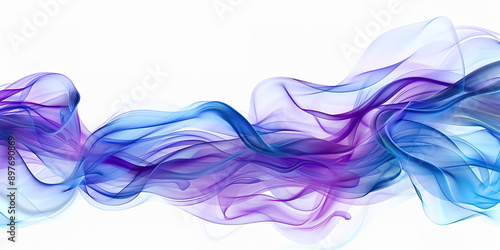 Smoky waves abstract background