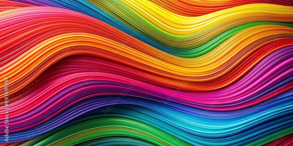 Abstract Rainbow Waves, 3D Rendering, Colorful, Curved Lines, Abstract Art , rainbow, wave Abstract Rainbow Waves, 3D Rendering, Colorful, Curved Lines, Abstract Art , rainbow, wave