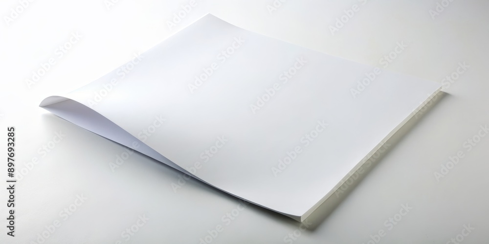 Curved White Paper, Minimalism , Simple , Clean , Abstract Curved White Paper, Minimalism , Simple , Clean , Abstract